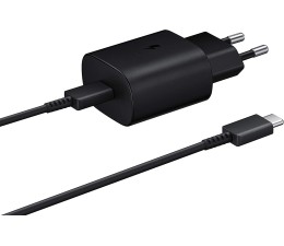 Cargador Original Samsung EP-TA800 Quick Charge 25W USB-C con Cable 1m Bulk (Sin caja)- Negro