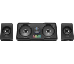 Equipo Altavoces para PC Mars Gaming MS22 Sistema 2.2 Doble Subwoofer 35W RGB - Negro