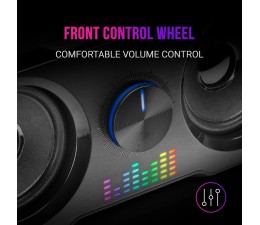 Equipo Altavoces para PC Mars Gaming MS22 Sistema 2.2 Doble Subwoofer 35W RGB - Negro
