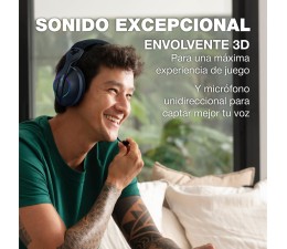 Auriculares Gaming Coolbox WB01-B RGB BT 5.4 USB-C 2.4GHz Jack 3.5mm - Blanco