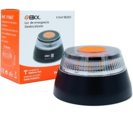 Baliza V16 Ebox EB2503 Homologada DGT Geolocalizada IoT Base Magnética Negro