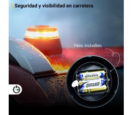 Baliza V16 Ebox EB2503 Homologada DGT Geolocalizada IoT Base Magnética Negro