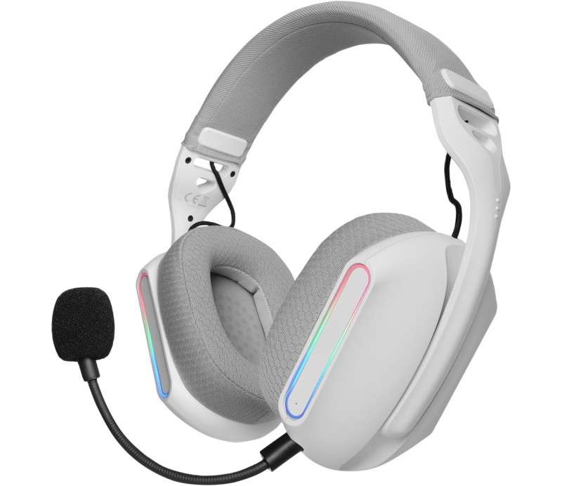 Auriculares Gaming Mars Gaming MHWPRO 7.1 BT 2.4GHz Jack 3.5mm - Blanco