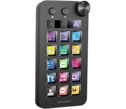 Control Deck Mars Gaming MSDNEO 15 Teclas LCD Pantalla Extendida Rueda de Control - Negro