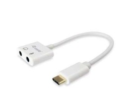 Adaptador USB-C Equip EQ133460 Audio 2 Jack 3.5mm Hembra Auricular y Microfono