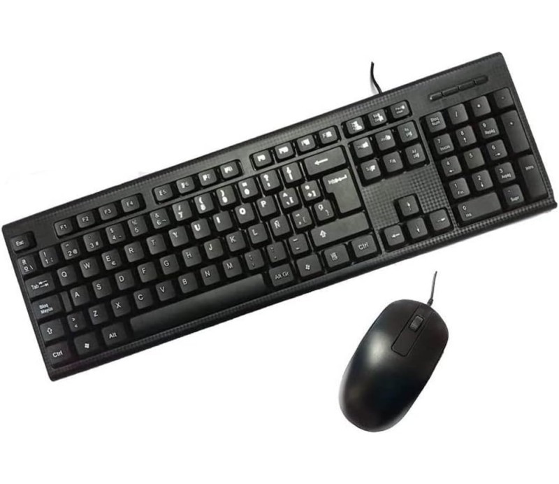 Teclado + Raton Coolbox PCC-KTR-001 1000DPI - Negro