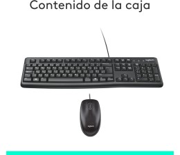 Teclado + Raton Logitech MK120 Cable USB