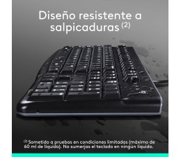 Teclado + Raton Logitech MK120 Cable USB