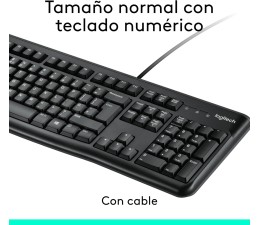 Teclado + Raton Logitech MK120 Cable USB
