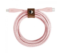 Cable USB Belkin Tipo C a Lightning 1m Trenzado CAA011DS1MPK - Rosa