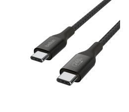 Cable USB Belkin Tipo C a Tipo C Boost Charge 1m 240W CAB015BT1MBK Trenzado - Negro