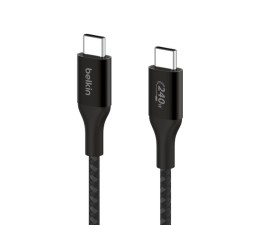 Cable USB Belkin Tipo C a Tipo C Boost Charge 1m 240W CAB015BT1MBK Trenzado - Negro