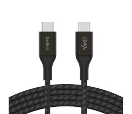 Cable USB Belkin Tipo C a Tipo C Boost Charge 1m 240W CAB015BT1MBK Trenzado - Negro