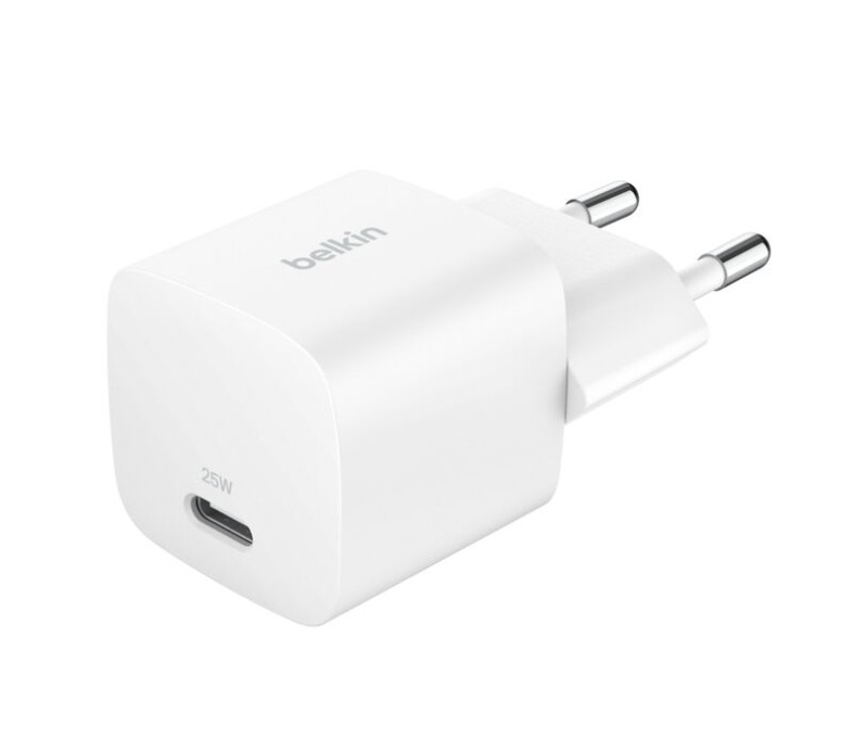 Cargador Original Belkin WCA012KQWH USB-C PD 25W - Blanco