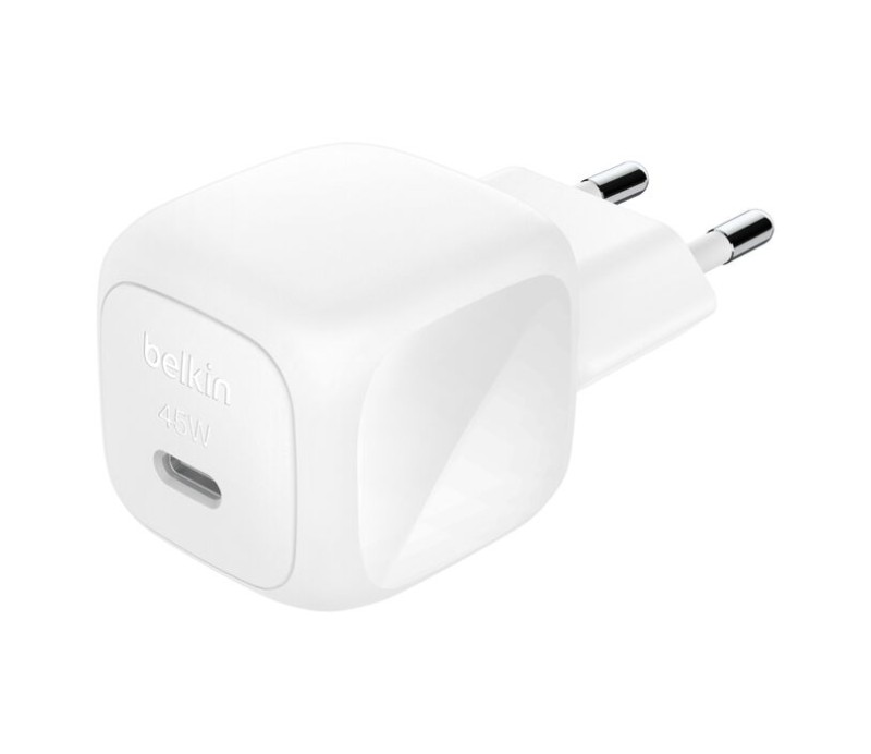 Cargador Original Belkin WCA013KQWH USB-C PD 45W - Blanco