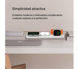 Base de Carga Inalambrica 3 en 1 Belkin WIZ016VFWH Magnetica - Blanco