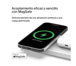 Base de Carga Inalambrica 3 en 1 Belkin WIZ016VFWH Magnetica - Blanco