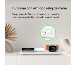 Base de Carga Inalambrica 3 en 1 Belkin WIZ016VFWH Magnetica - Blanco