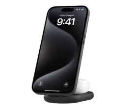 Base de Carga Inalambrica 2 en 1 Belkin WIZ028VFBK Magnetica Qi2 15W Plegable - Negro