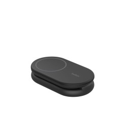 Base de Carga Inalambrica 2 en 1 Belkin WIZ028VFBK Magnetica Qi2 15W Plegable - Negro