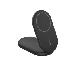 Base de Carga Inalambrica 2 en 1 Belkin WIZ028VFBK Magnetica Qi2 15W Plegable - Negro