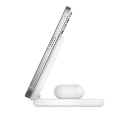 Base de Carga Inalambrica 2 en 1 Belkin WIZ028VFWH Magnetica Qi2 15W Plegable - Blanco