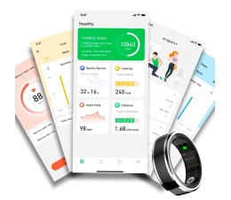 Smart Ring Cool Health + Base Powerbank (Salud, Deporte, Sueño) - Talla 20mm