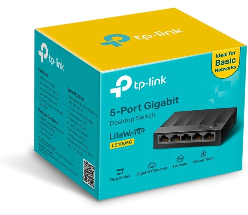 Switch de Escritorio de 5 Puertos TP-Link LS1005G