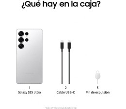 Smartphone Samsung S25 Ultra S938 12GB 512GB 5G - Titanio Plata