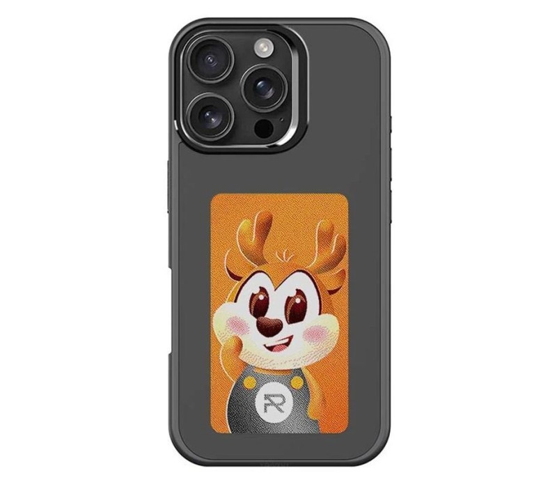 Funda con Pantalla Tinta Electronica NFC para iPhone 15 - Negro
