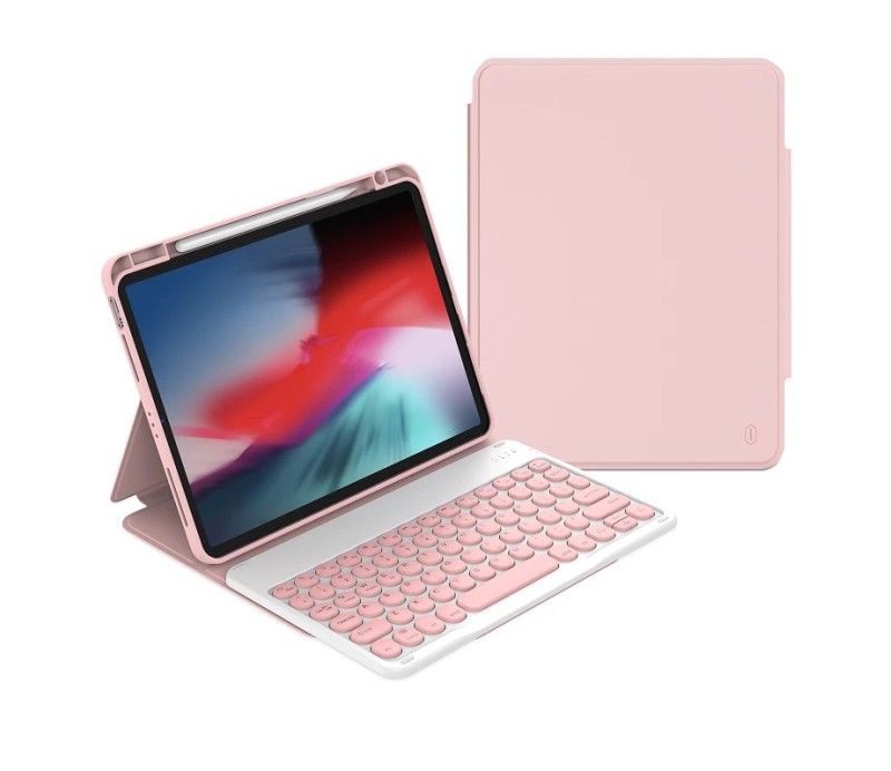 Funda con Teclado WiWu para Tablet Apple iPad 10.2" / 10.5" - Rosa