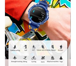 Smartwatch Cool Clever ( Llamadas, Salud, Deporte) - Silicona Azul