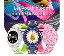 Smartwatch Cool Clever ( Llamadas, Salud, Deporte) - Silicona Azul