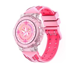 Smartwatch Cool Clever ( Llamadas, Salud, Deporte) - Silicona Rosa