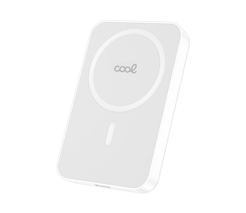 Bateria Externa Universal Magnética PowerBank Qi 5000 mAh COOL - Blanco