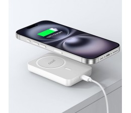 Bateria Externa Universal Magnetica Power Bank Qi 10000mAh COOL - Blanco