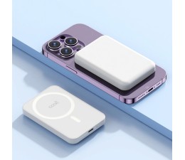 Bateria Externa Universal Magnetica Power Bank Qi 10000mAh COOL - Blanco