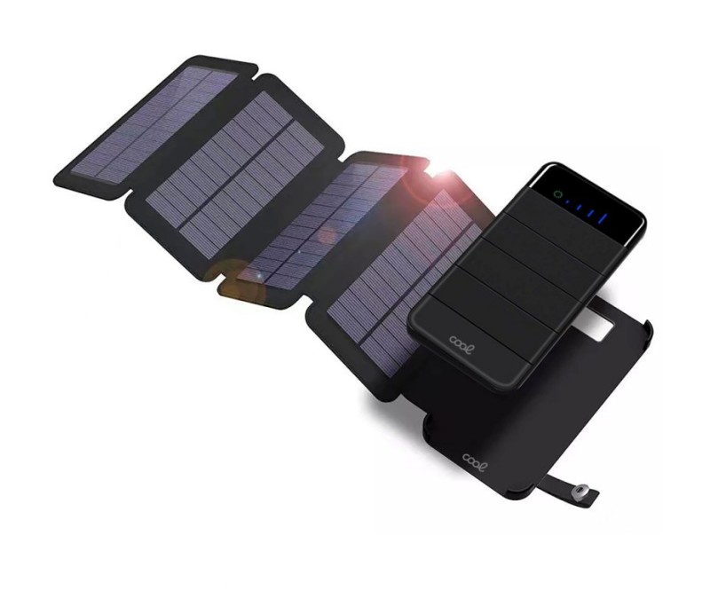 Bateria Externa Universal Power Bank 10000mAh 4 Paneles Solares Cool