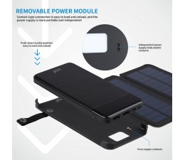 Bateria Externa Universal Power Bank 10000mAh 4 Paneles Solares Cool