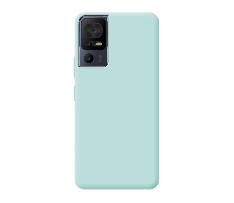 Funda Apokin Smartphone TCL 40SE Silicona Azul Turquesa 15213