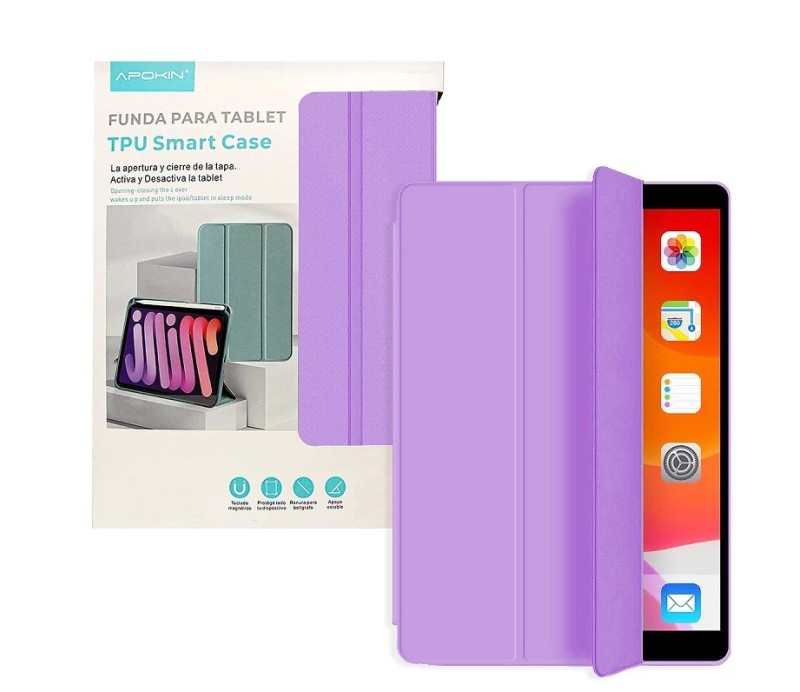 Funda Apokin Tablet Samsung S6 Lite 2022 con soporte Lapiz 02916 Lila