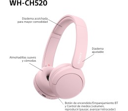 Auriculares Bluetooth Sony WH-CH520P - Rosa