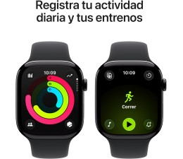 Smartwatch Apple Watch Series 11 GPS + Celular 46mm MFC44QL/A Aluminio Negro con Correa Sport Negro