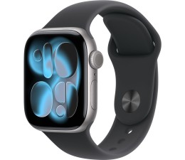 Smartwatch Apple Watch Series 11 GPS + Celular 42mm MF8C4QL/A Aluminio Gris con Correa Sport Negro