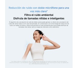 Auriculares BT TWS Xiaomi Redmi Buds 6 Active BHR8391GL - Blanco