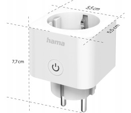 Enchufe Inteligente Hama 00176638 Mini 16A 3680W