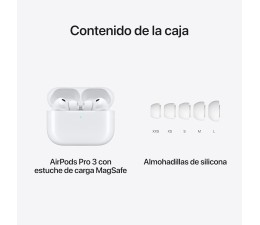 Auriculares BT TWS Apple Airpods PRO 3º Gen Estuche Magsafe Blanco USB-C