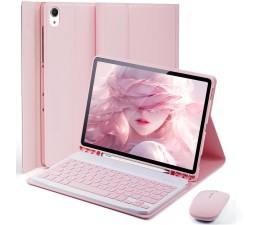 Funda con Teclado y Raton para iPad 10º Gen 10.9" / iPad 11º Gen A16 11" 2025 - Rosa