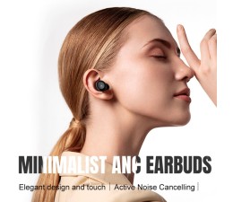 Auriculares Bluetooth TWS Cool Earbuds ANC Pocket - Negro