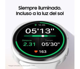Smartwatch Samsung Galaxy Watch 8 44mm LTE SM-L335FZS - Plata / Blanco